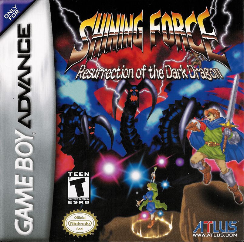 Shining Force: Resurrection of the Dark Dragon box art for GameBoy Advance